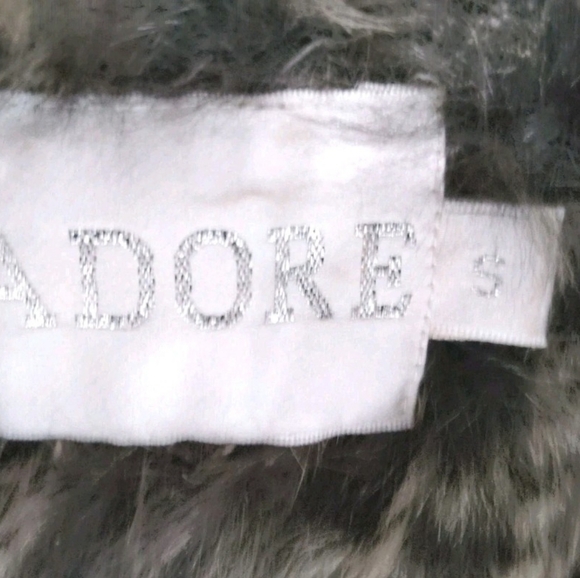 ADORE Rabbit Racoon Fur Vest Size S. - Picture 8 of 9